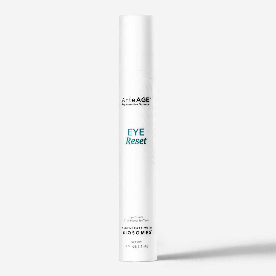 Skincare product labeled 'Eye Reset' by AnteAGE on a white background
