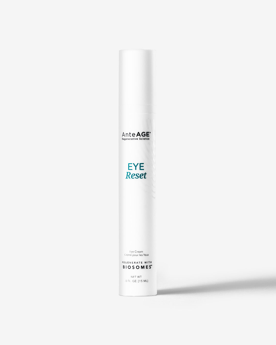Skincare product labeled 'Eye Reset' by AnteAGE on a white background