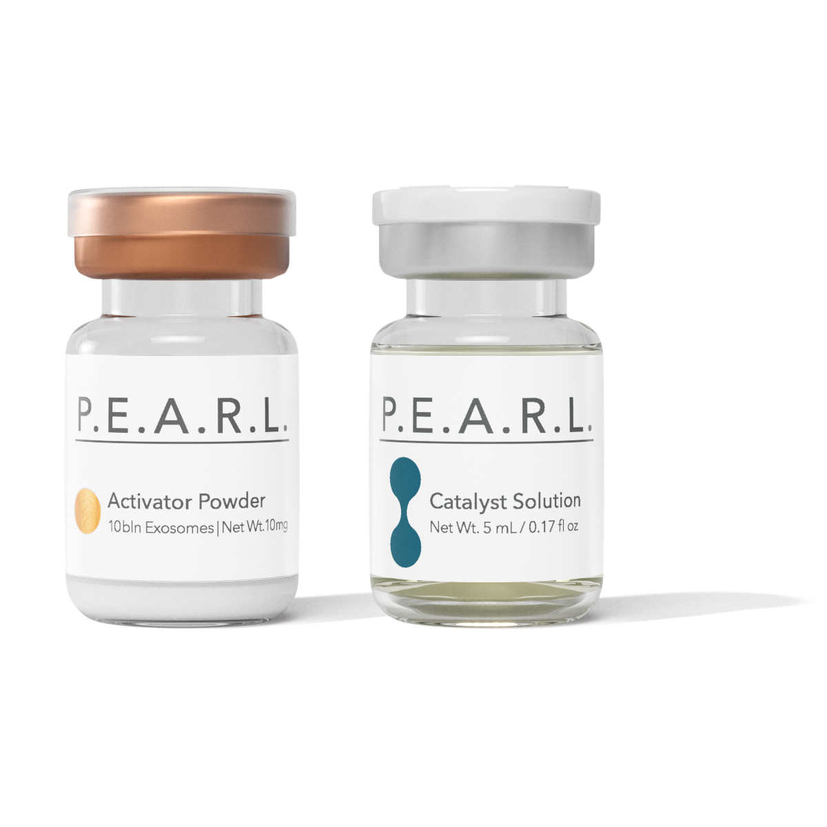 Two P.E.A.R.L. skincare products on a white background