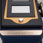 Black and gold device labeled 'Ultimate Edition' on a gray background