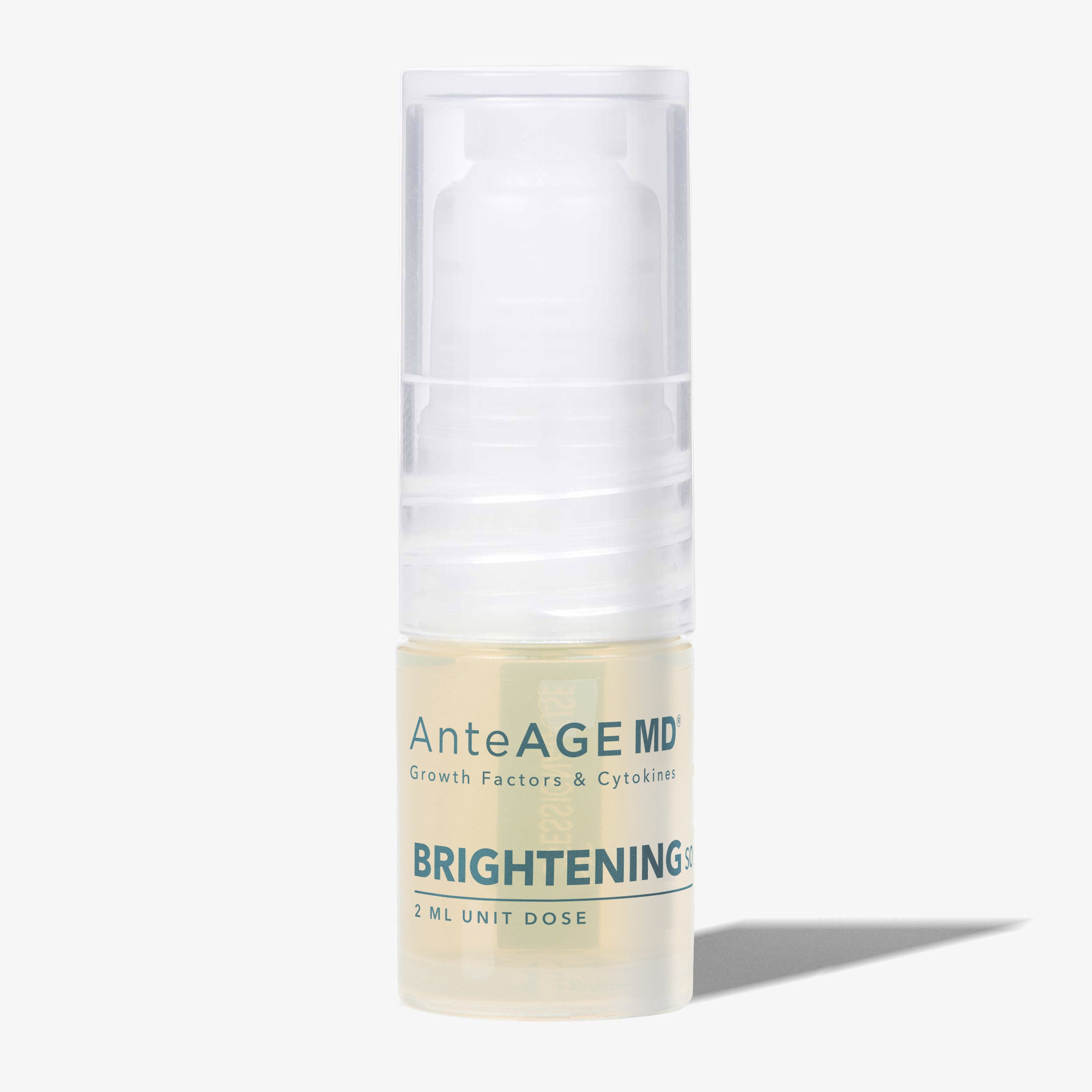 AnteAGE MD brightening cream bottle on a white background